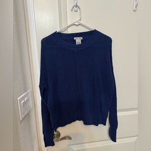 Sweet Romeo Women's Navy Blue Sweater